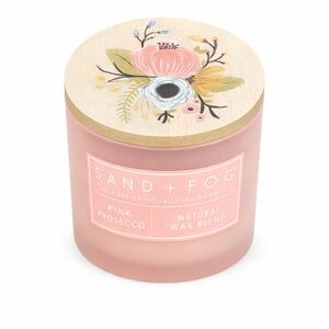 Sand + Fog Pink Prosecco Scented Candle - Pink Frosted Jar